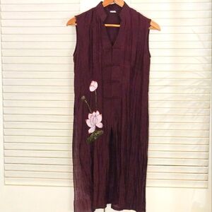 Embroidered Silk Top